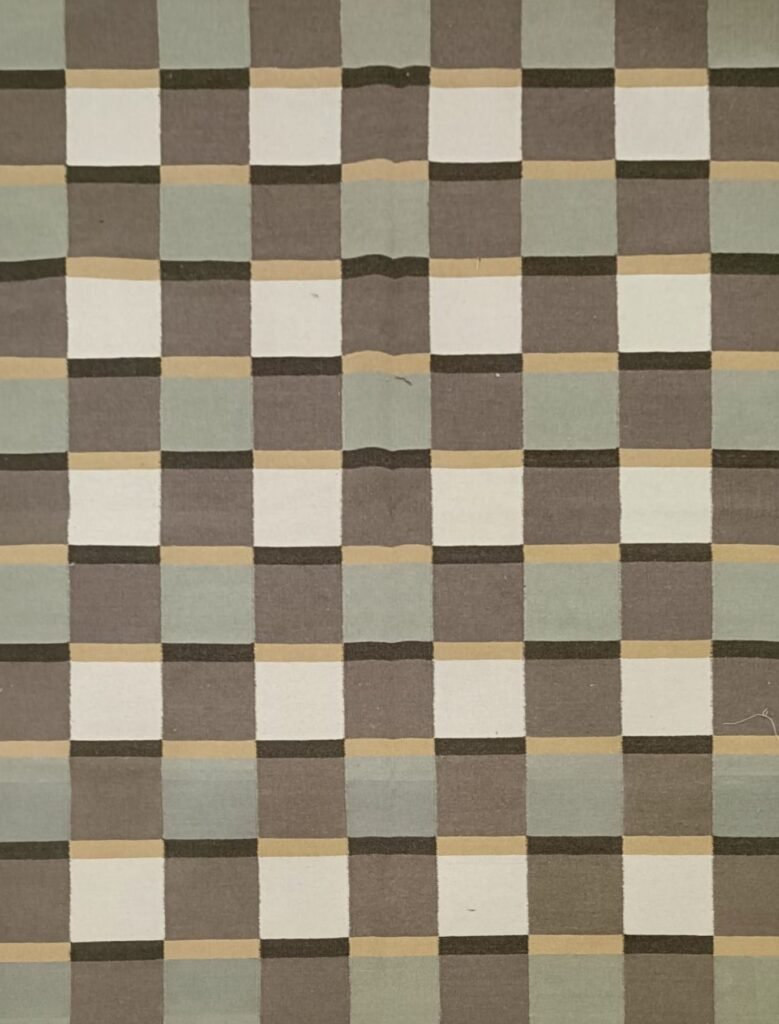 Flat weave dhurrie bedroom