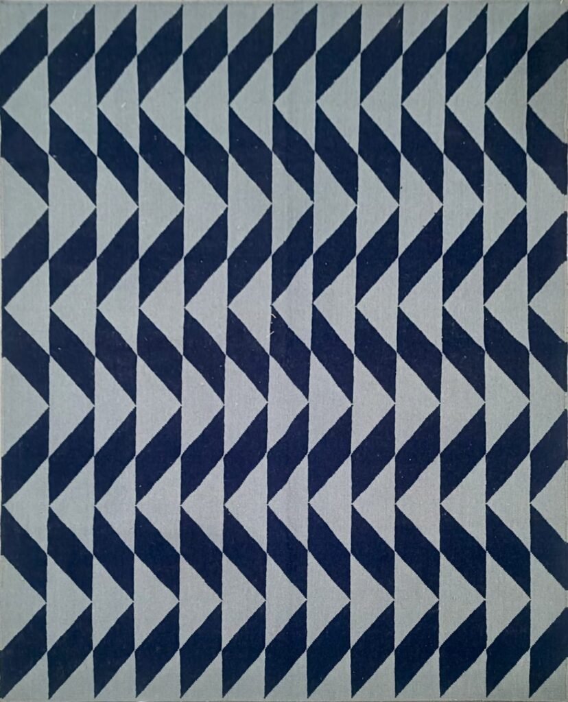 Dhurrie rug striped pattern