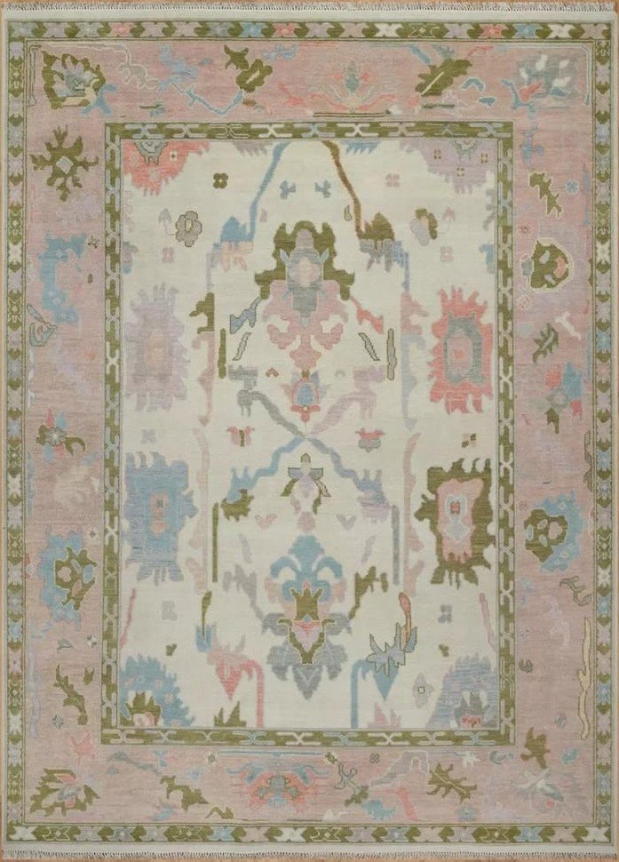 Wool hand knotted carpet