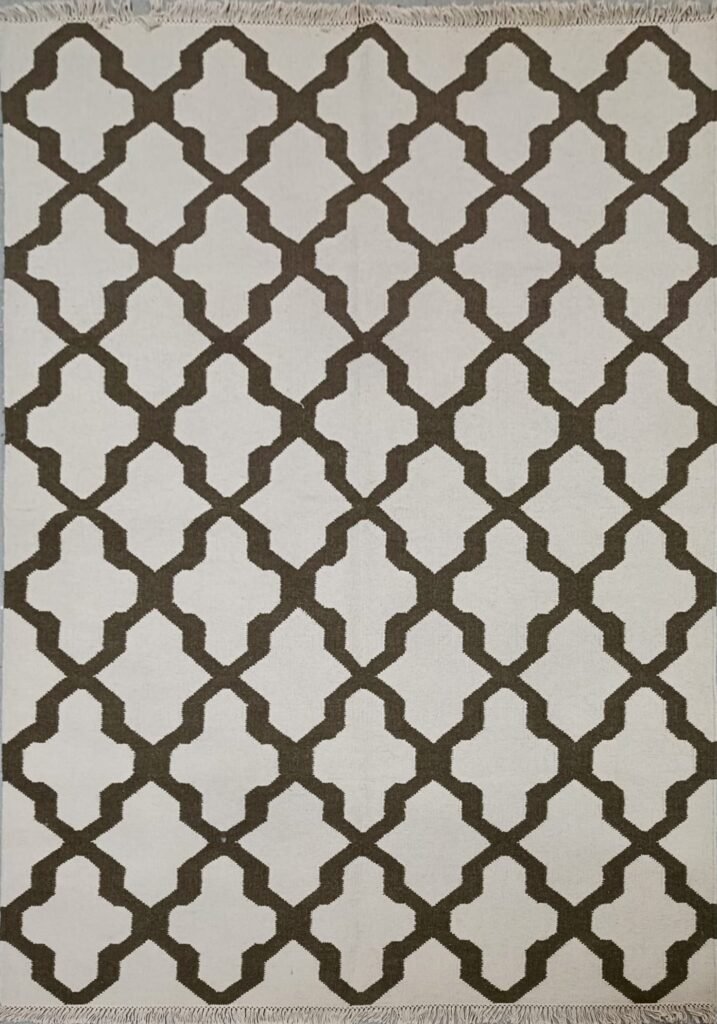 Flat weave dhurrie modern decor
