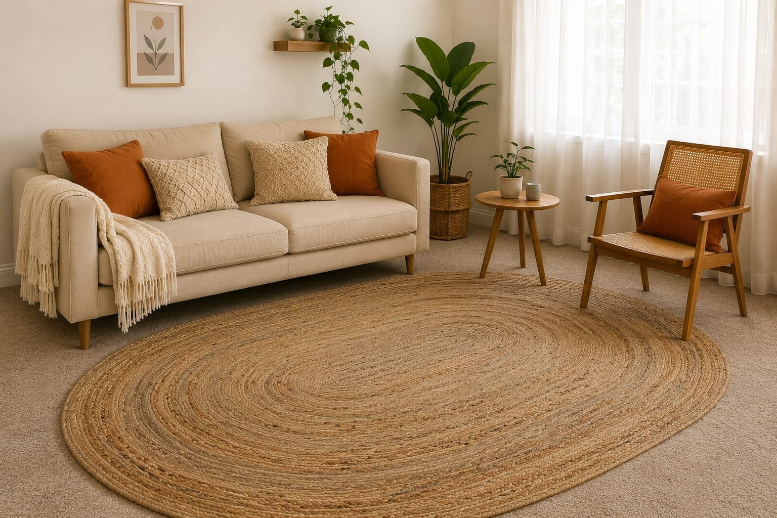 Braided Jute Rug